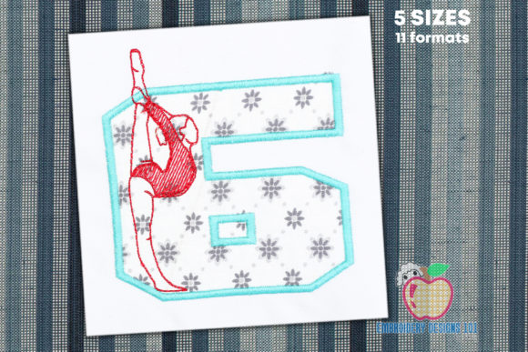 Gymnast 6th Birthday Applique: A Designer’s Review