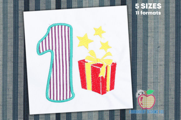Review: Birthday Number 1 with Gift Box Applique