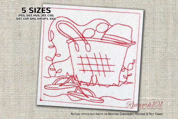 Reviewing Beach Bag on Sand Lineart for Gifts