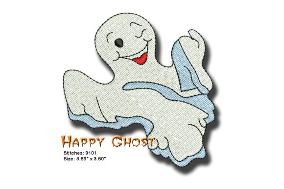 Reviewing Happy Ghost for Seasonal Embroidery Collections