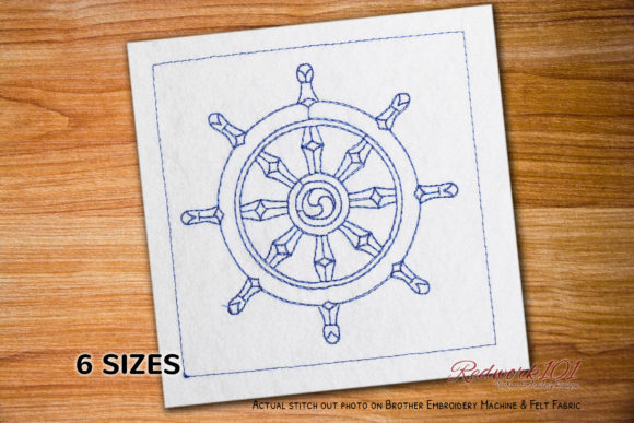Wheel of Dharma Redwork: A Designer’s Review